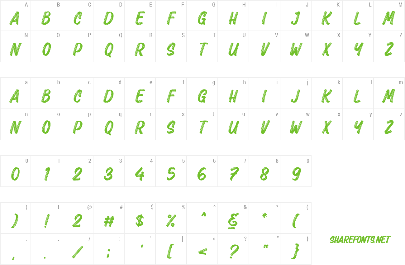 Font The Hashtag preview